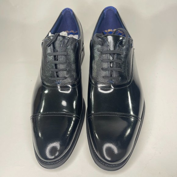 Ted Baker London Fharen Black Leather Cap Toe Oxford. Size 10.5. Style: 917946. main image 4